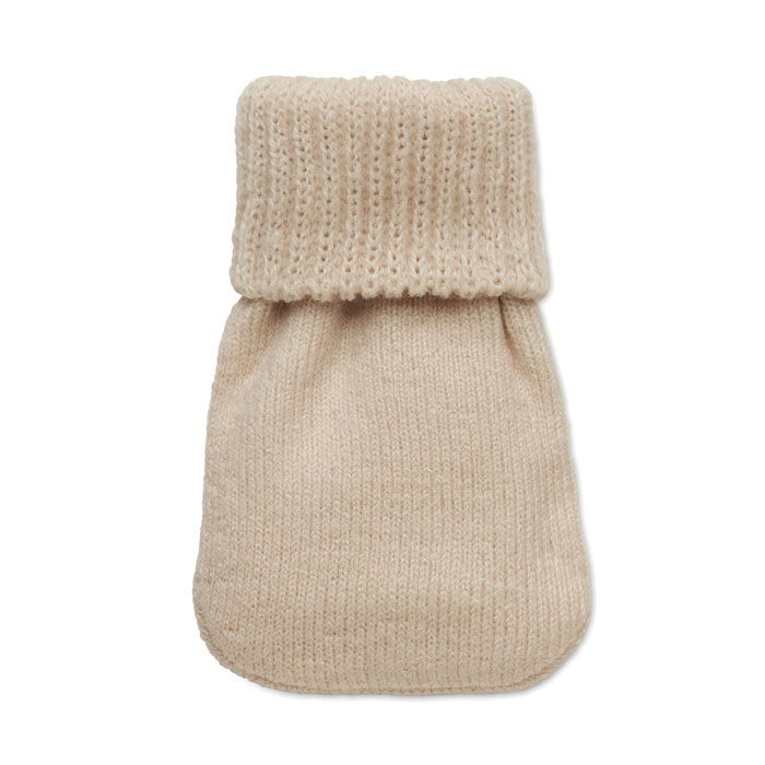 Hand warmer knitted polyester Beige item picture 6
