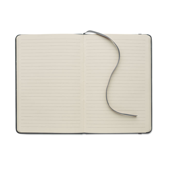 A5 smokey PU notebook Petrolio item picture open