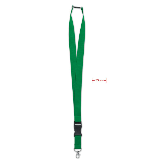 Lanyard with metal hook 25mm Verde item picture front
