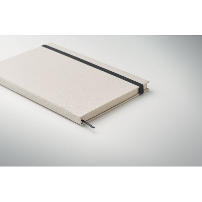 Quaderno in carta di erba beige item detail picture