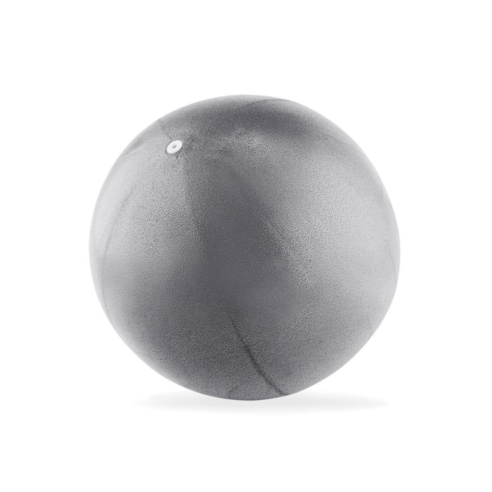 Small Pilates ball with pump matt silver item picture top