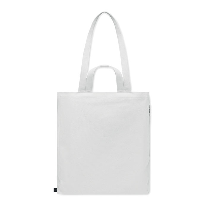 Recycled cotton shopping bag Bianco item picture back