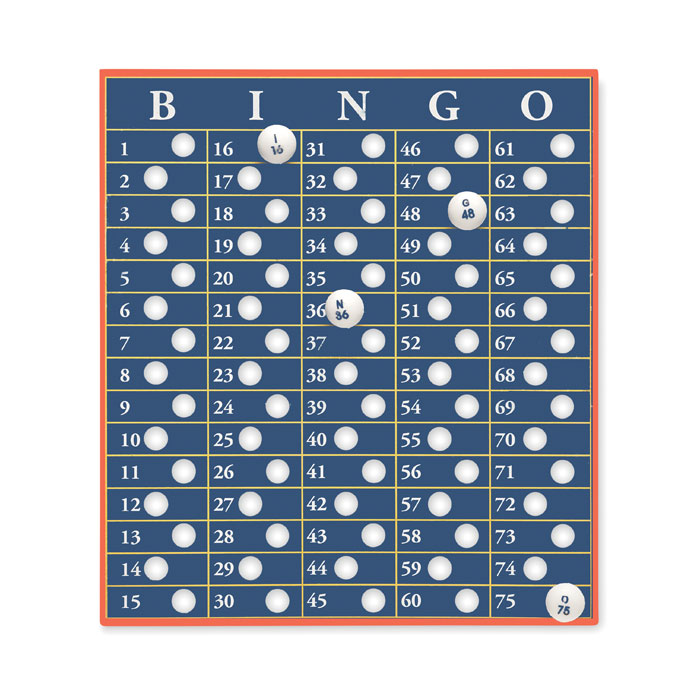 Bingo game set Legno item picture top