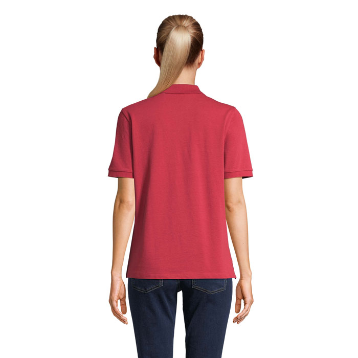 PACIFIC WOMEN POLO Folk Red Twin item picture back