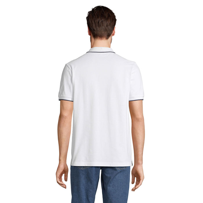 PALERMO POLO White/French Navy item picture back