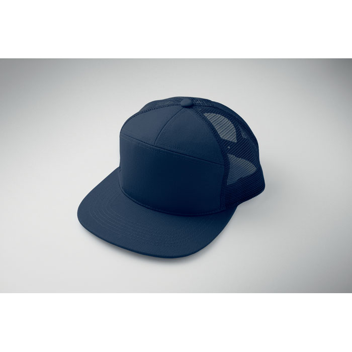 7 panel flat visor cap Francese Navy item detail picture