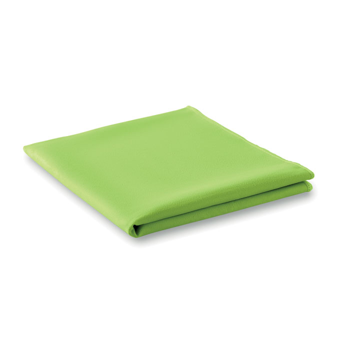 Asciugamano sport in pouch lime item picture side