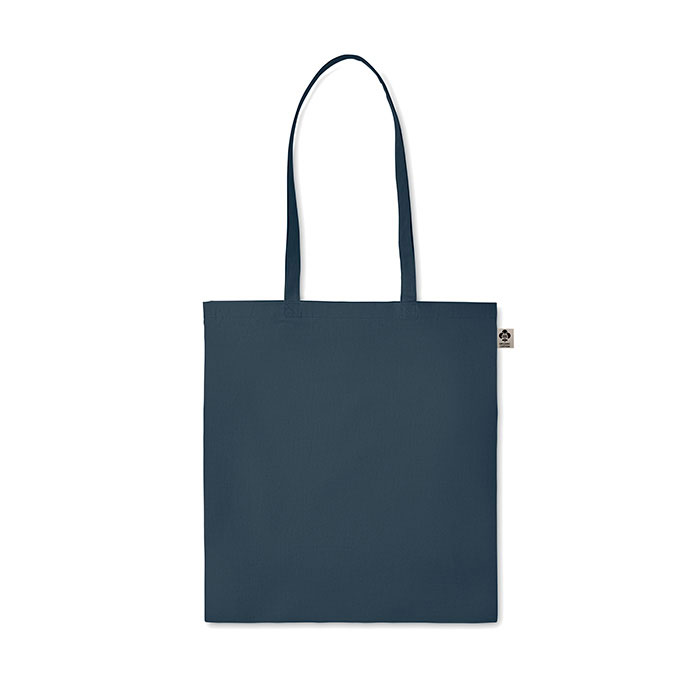 Organic cotton shopping bag Francese Navy item picture side