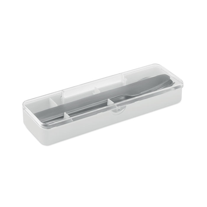 Set posate in acciaio inox Bianco item picture front