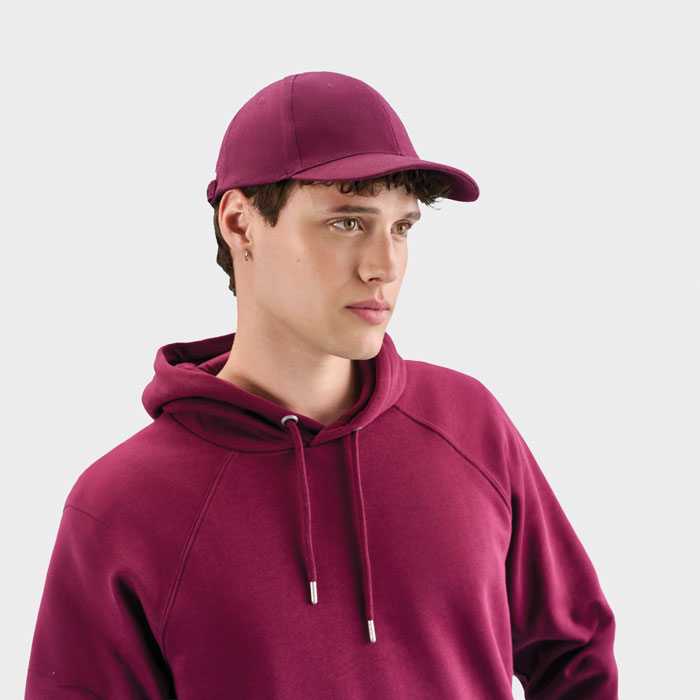 BUFFALO SIX PANEL CAP Burgundy item picture 1