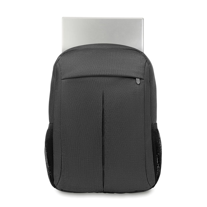 Backpack in 360d polyester Grigio item picture side