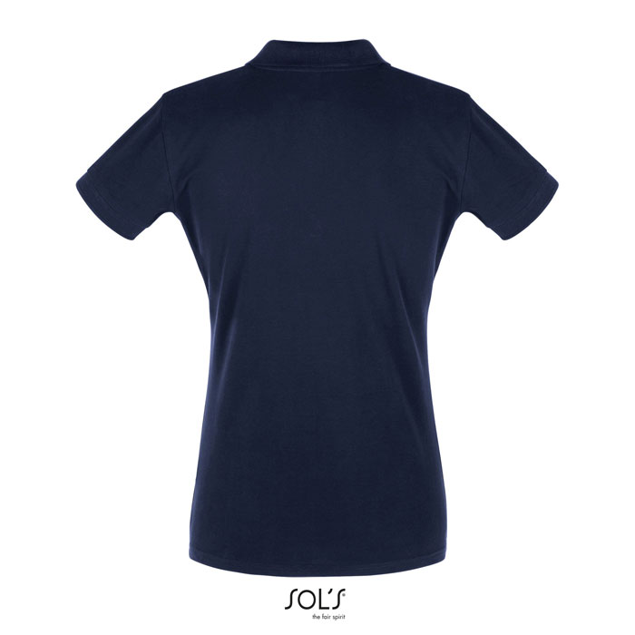 PERFECT WOMEN POLO 180g Blu Scuro Francese item picture back