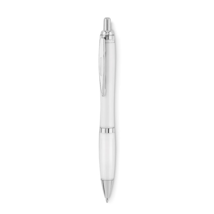 Ball pen in RPET Bianco Trasparente item picture front