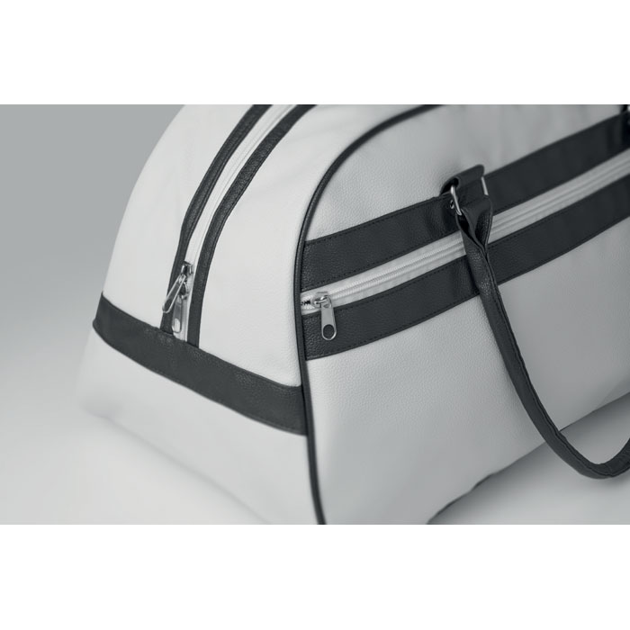 Borsa sportiva in PU Bianco item detail picture