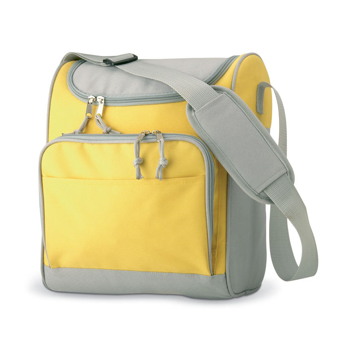 Cooler bag with front pocket yellow item picture front