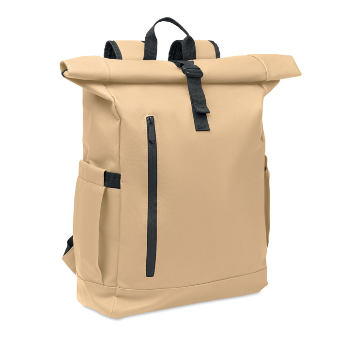 Zaino Rolltop per laptop 600D Cachi item picture front