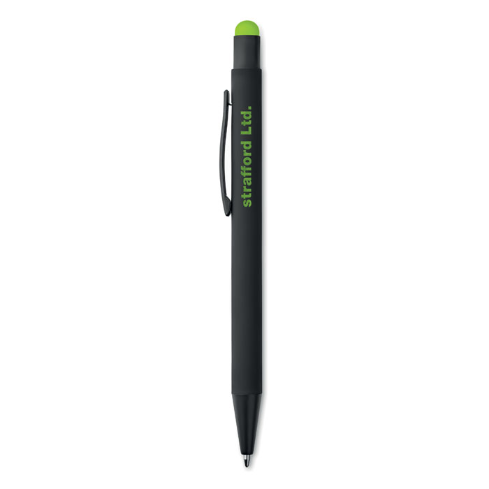 Aluminium stylus pen Lime item picture printed