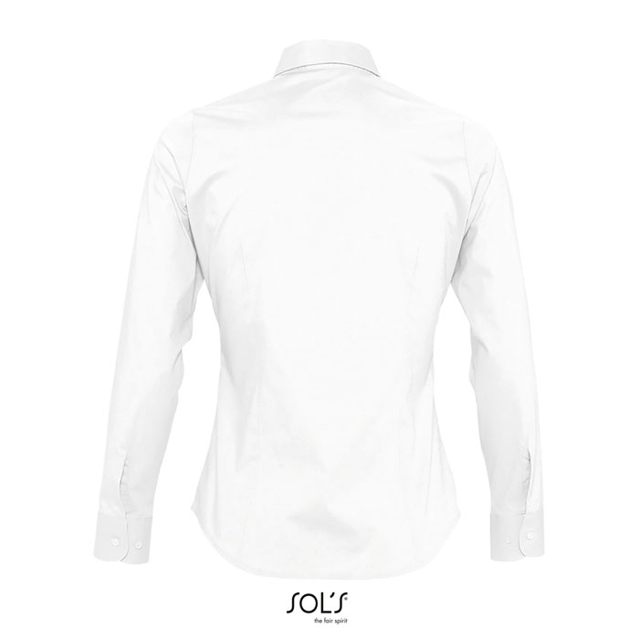 EDEN STRETCH WOMEN SHIRT Bianco item picture back