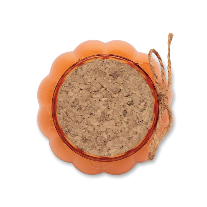 Candela vegetale vaniglia Arancio item picture 1