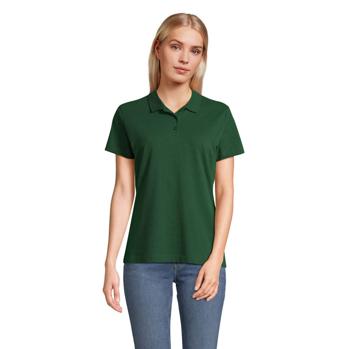 PULSE WOMEN POLO Verde Bottiglia item picture front