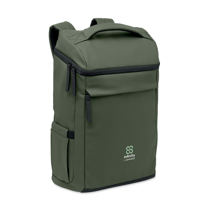 15" PU laptop backpack Verde Scuro item picture printed