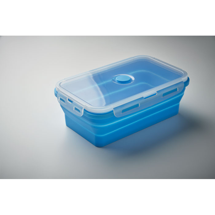 Collapsible silicone lunch box Blu Bambino item detail picture