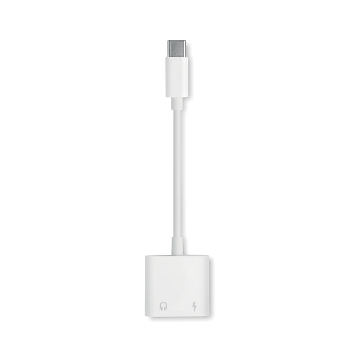 Splitter audio con jack ABS di Bianco item picture top