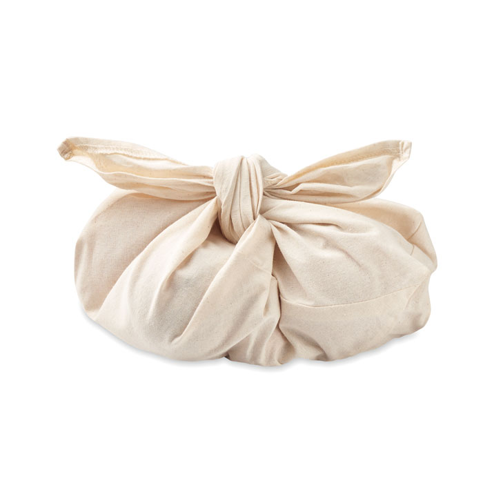 Borsa media per alimenti beige item picture back