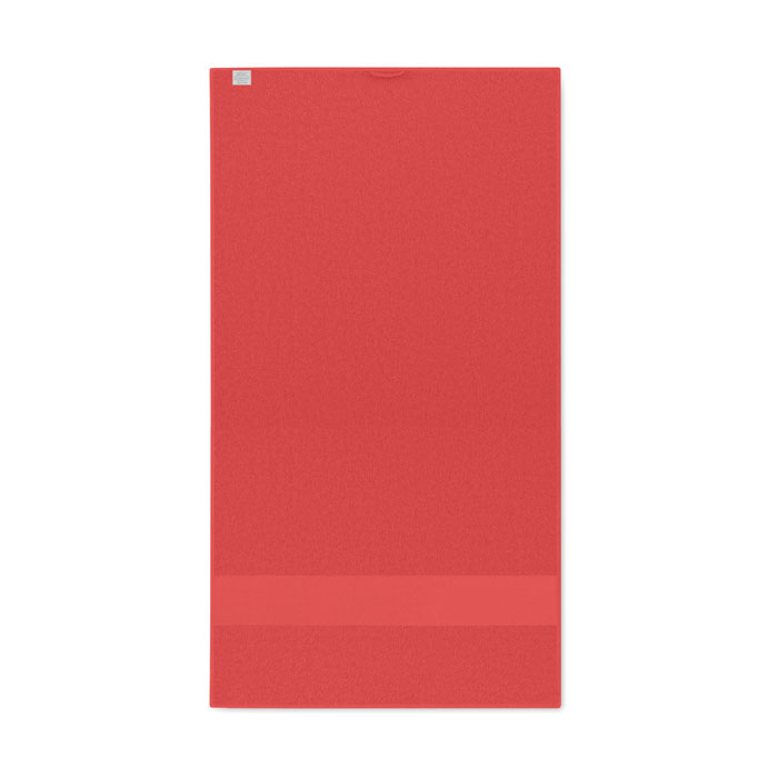 Telo in cotone organico 50x30cm Rosso item picture back