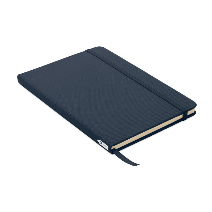 Notebook A5 in 600D RPET Francese Navy item picture front