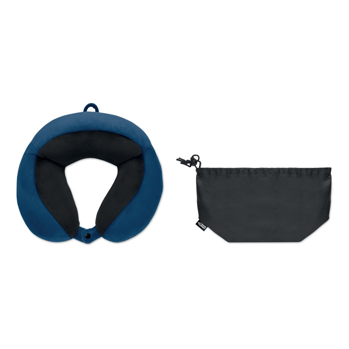 Travel pillow in foam Blu item picture open