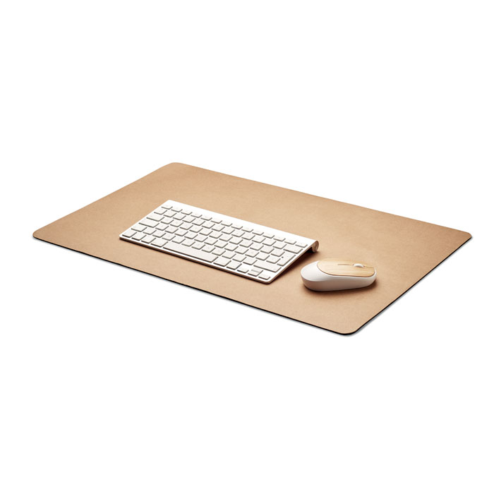 Large recycled paper desk pad Beige item picture side
