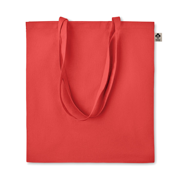 Shopper in cotone organico     MO6189- red item picture front