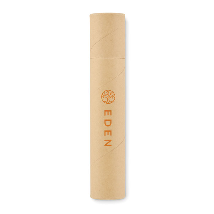 Paper tube stationery set Beige item picture printed