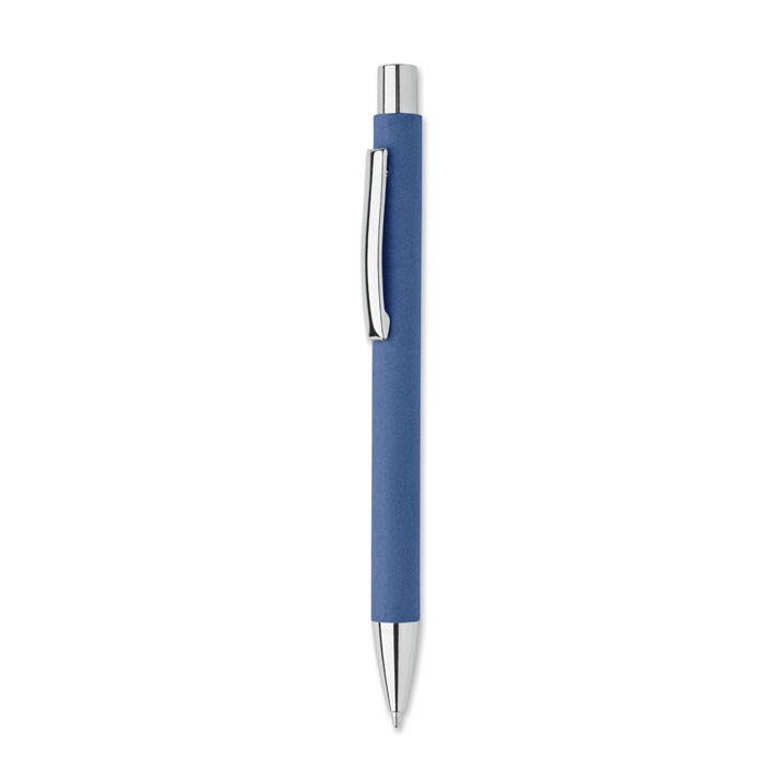 Recycled paper push ball pen Blu Royal item picture front