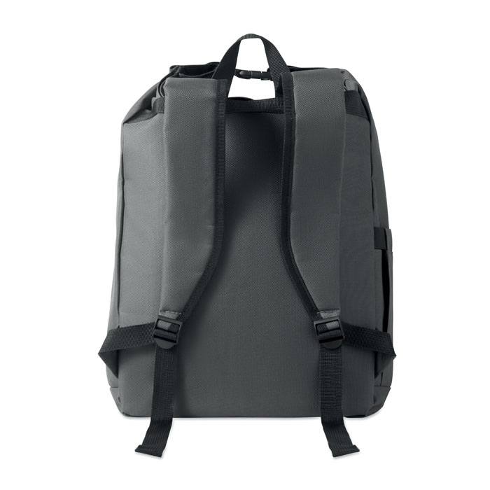 15'' roll top laptop backpack Grigio Pietra item picture top