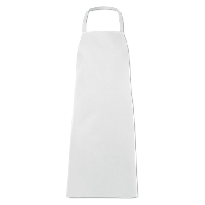 Kitchen apron in cotton white item picture open