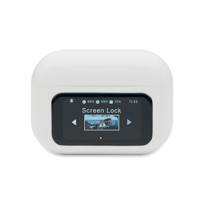 Auricolari TWS in ABS Bianco item picture open