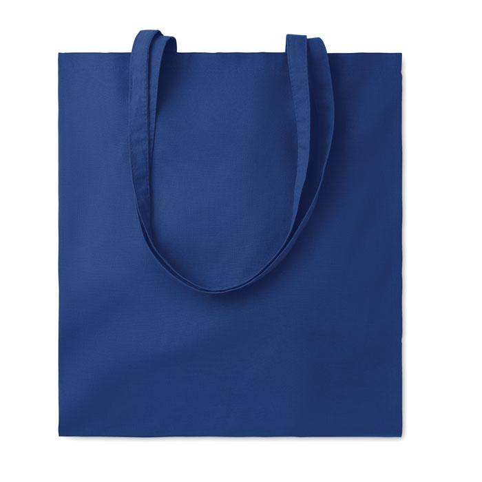 Shopper in cotone 140gr blue item picture front