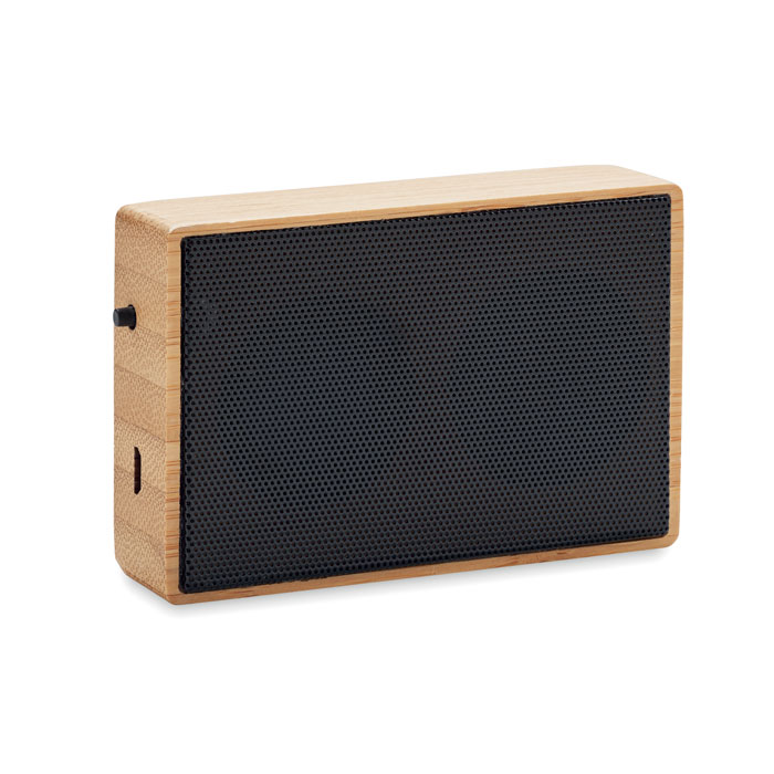 Speaker solare wireless wood item picture top