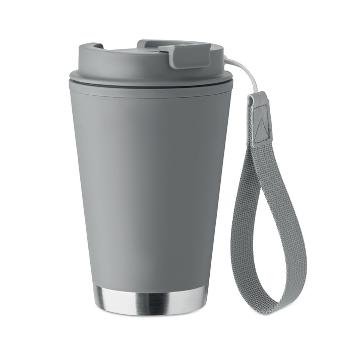 Bicchiere a doppio strato. 300 ml. Grigio Pietra item picture front