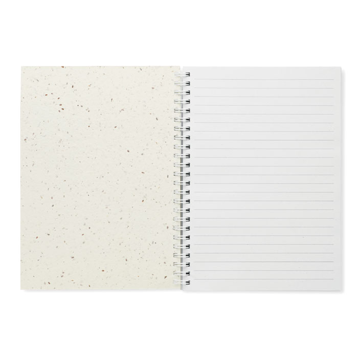 A5 seed paper cover notebook Bianco item picture back