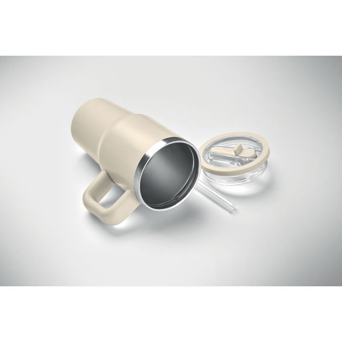 Bicchiere doppio strato. 500ml Beige item picture open