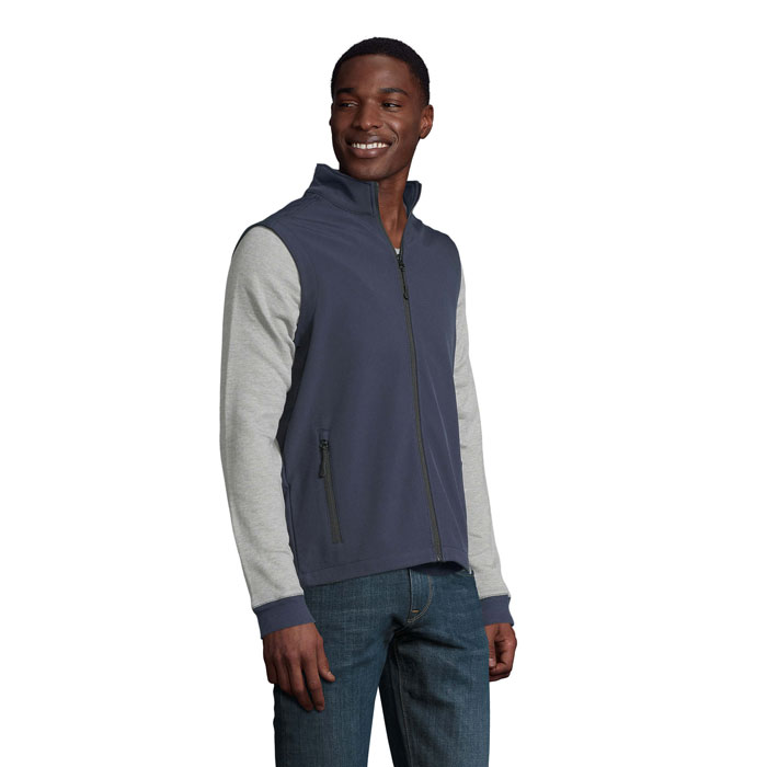 RACE BW MEN SOFTSHELL Blu Scuro Francese item picture side