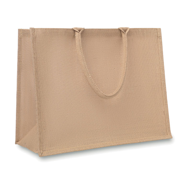 Jute shopping bag Beige item picture front