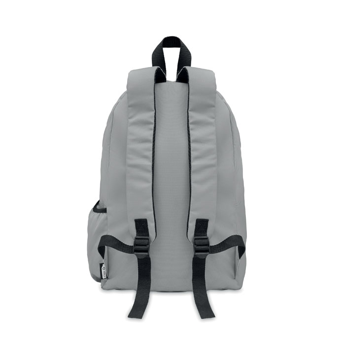 600D RPET polyester backpack Grigio item picture back