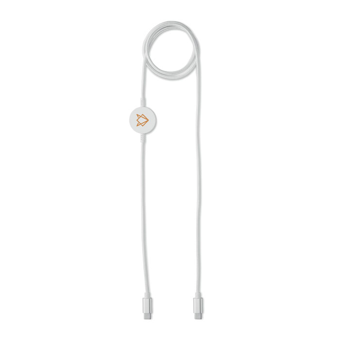 60W cable & watch charger Bianco item picture printed