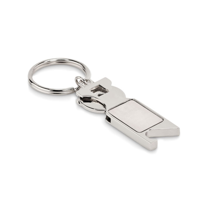 Euro Token key ring Argento Opaco item picture front