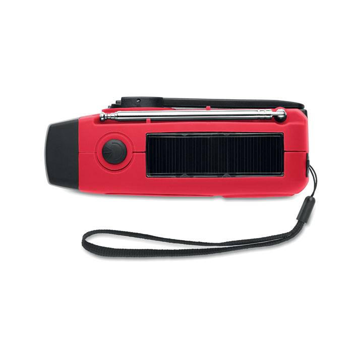 Radio portatile con torcia LED MO2746- Rosso item picture top