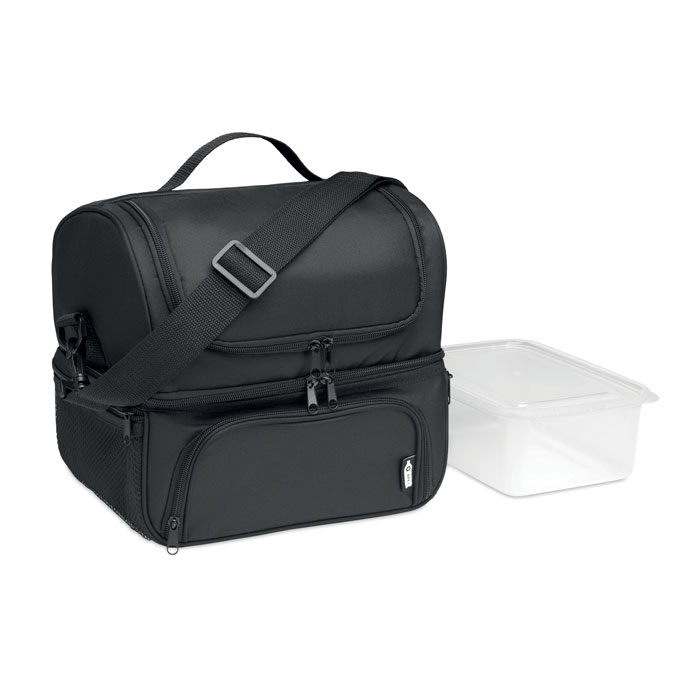 Cooler bag in 600D RPET Nero item picture front